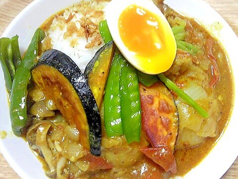 鶏手羽元の野菜たっぷりスープカレー